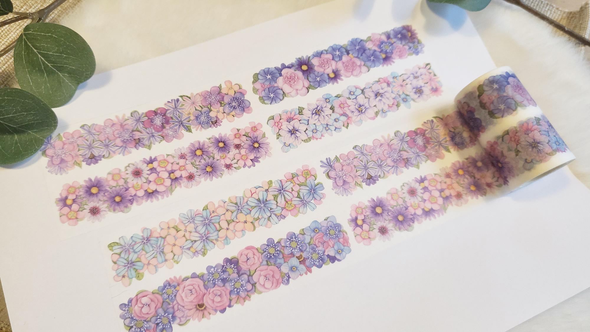 Design Washi Tape Blumen Bordüre